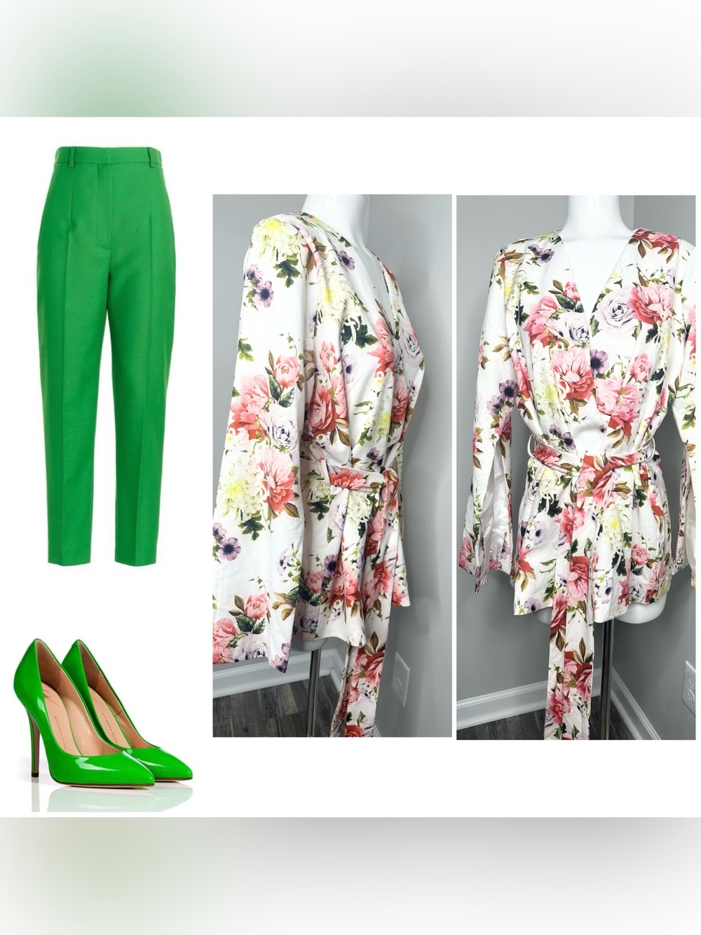 Fashion, Nova Floral Blazer W/Belt-nwt-1X